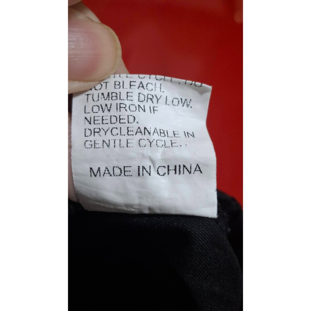 姜小舖XL號女用DAZY黑色薄棉質寬鬆長褲 褲口開叉 褲子 大尺碼 休閒長褲 寬褲 運動褲 運動長褲 素色 純色-細節圖2