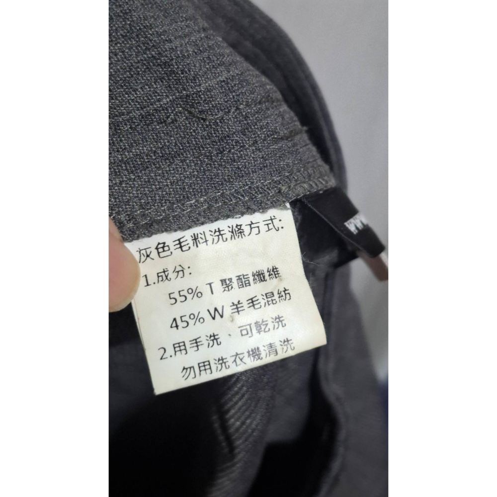 姜小舖S號jelon女用羊毛混紡灰色西裝褲長褲 女西褲 正式場合開會工作面試職場 褲子-細節圖4