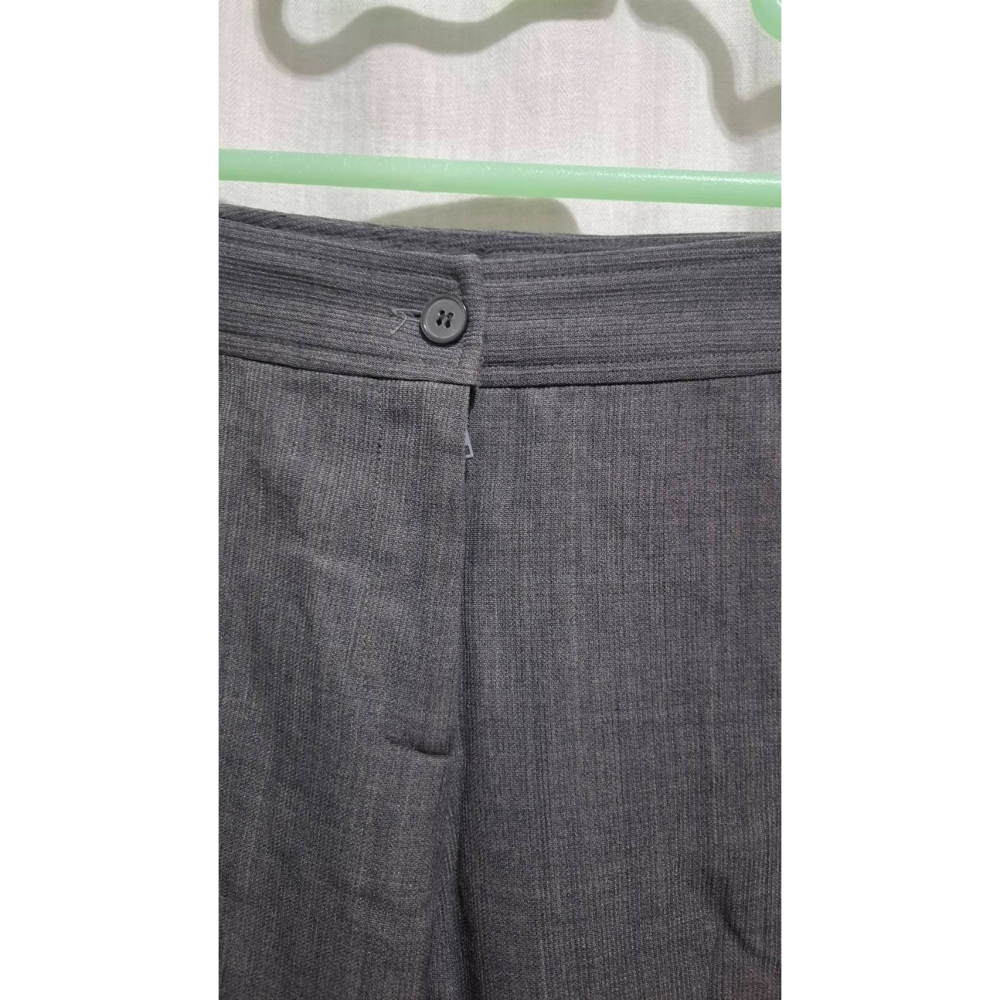 姜小舖S號jelon女用羊毛混紡灰色西裝褲長褲 女西褲 正式場合開會工作面試職場 褲子-細節圖6