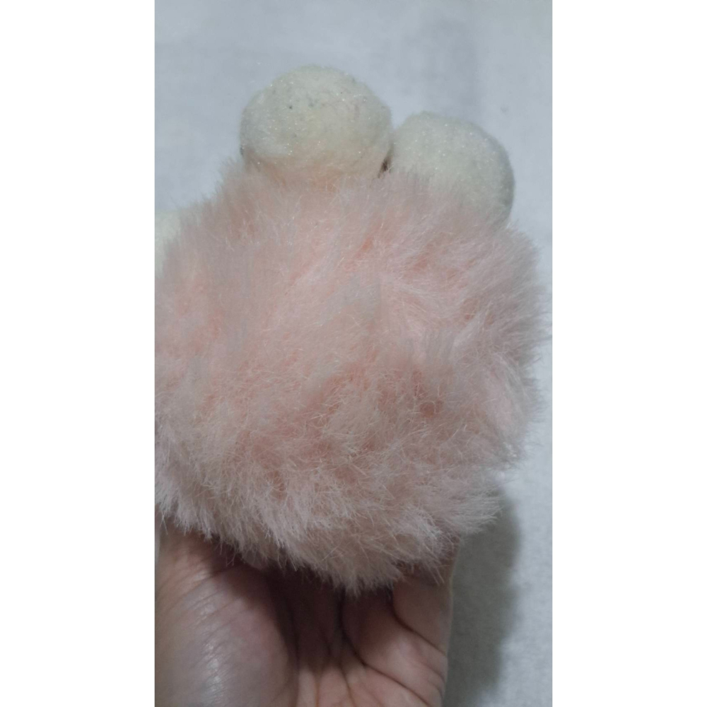 姜小舖老玩具 搖晃有聲音 粉色小松鼠絨毛玩具 高15公分 蝴蝶結 懷舊 復古 童年 填充玩具 布偶 布娃娃-細節圖3