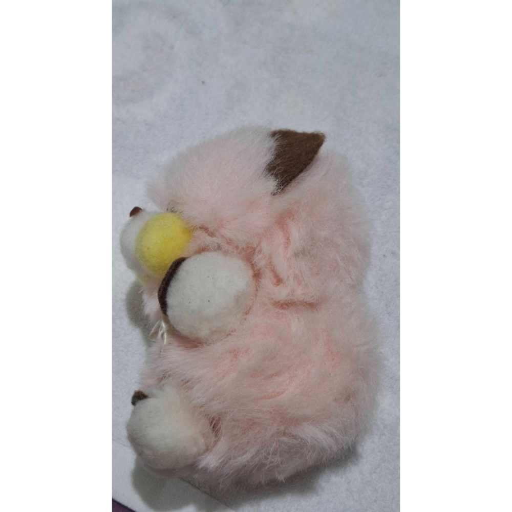 姜小舖老玩具 搖晃有聲音 粉色小松鼠絨毛玩具 高15公分 蝴蝶結 懷舊 復古 童年 填充玩具 布偶 布娃娃-細節圖5