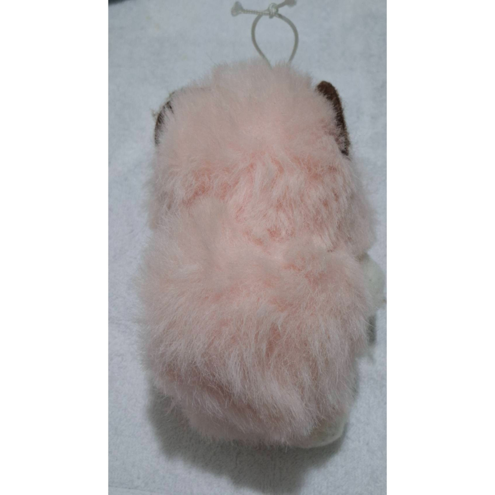 姜小舖老玩具 搖晃有聲音 粉色小松鼠絨毛玩具 高15公分 蝴蝶結 懷舊 復古 童年 填充玩具 布偶 布娃娃-細節圖6