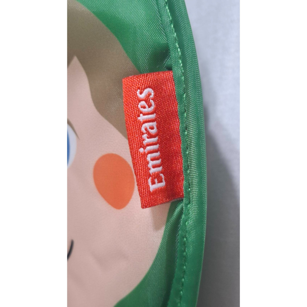 姜小舖全新未使用過阿聯酋航空Emirates兒童後背包 尺寸直徑25公分 圓形包 雙肩背包 包包 尼龍-細節圖3