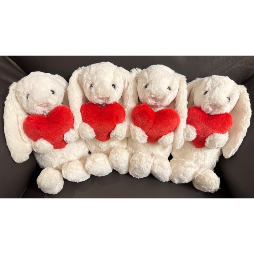 【Jellycat 正品代購】現貨 英國🇬🇧空運直送  Jellycat Bashful 紅色愛心兔 情人節必備-細節圖5