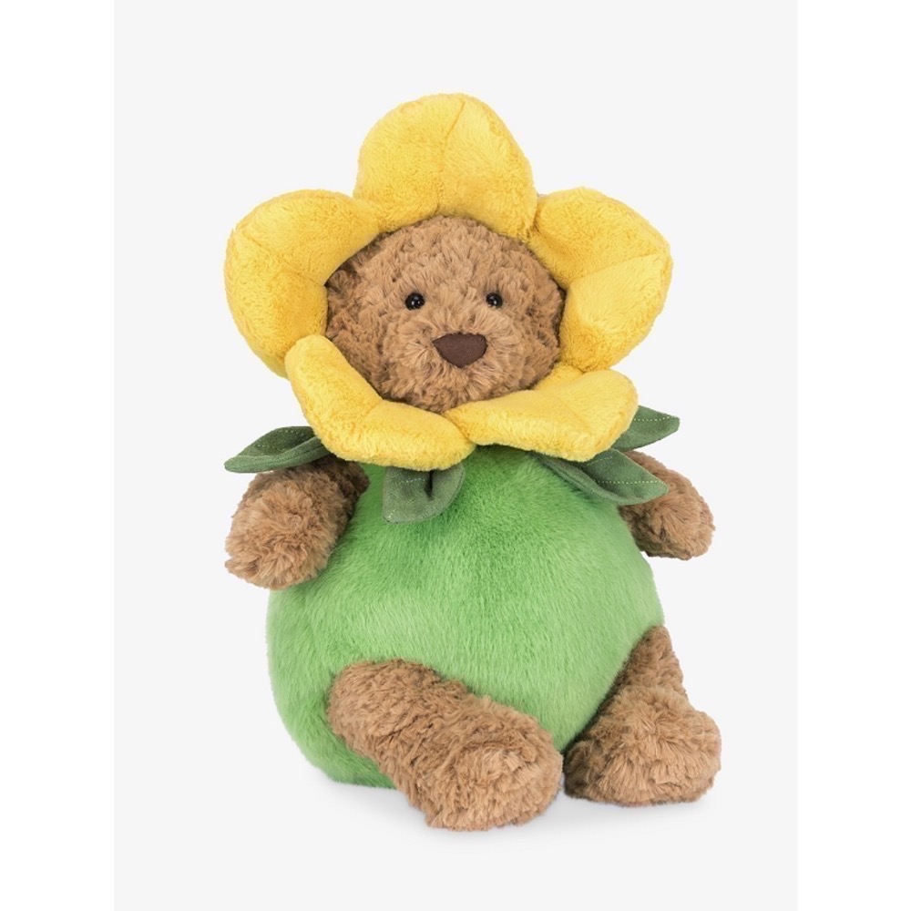 【Jellycat 正品代購】現貨 英國🇬🇧空運🐻春日限定！Jellycat水仙花巴賽羅熊，把陽光和柔軟抱回家！-細節圖2