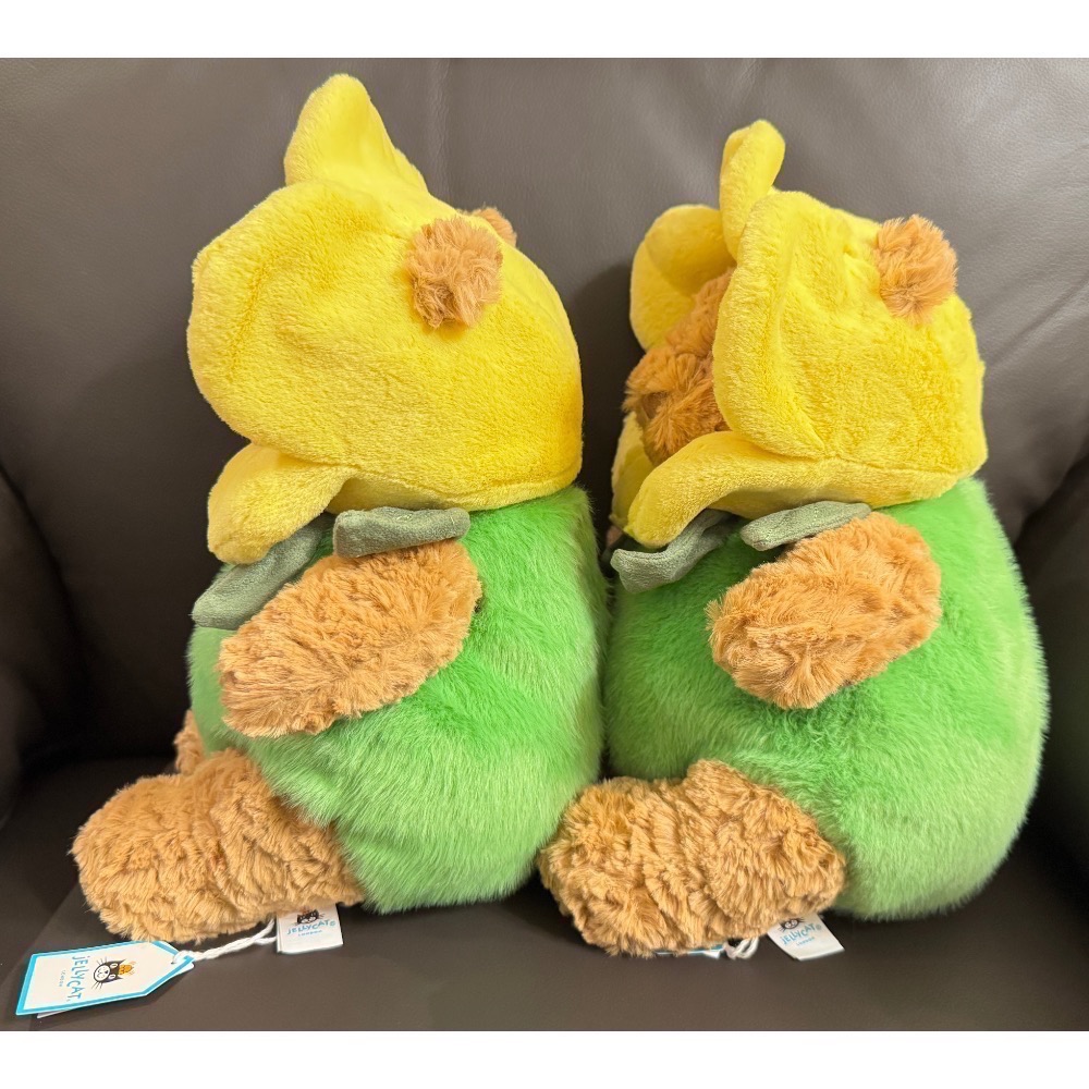 【Jellycat 正品代購】現貨 英國🇬🇧空運🐻春日限定！Jellycat水仙花巴賽羅熊，把陽光和柔軟抱回家！-細節圖7