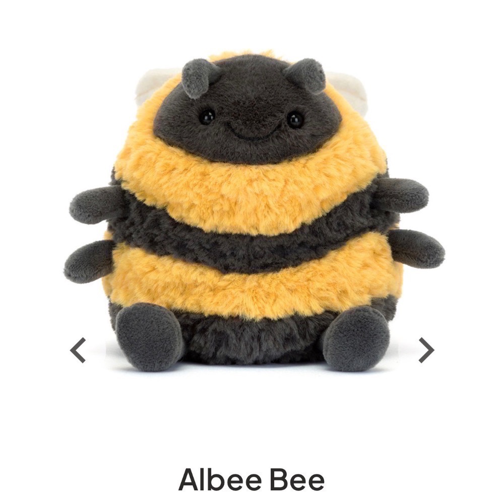 【Jellycat 正品代購】超人氣 🐝Albee Bee 胖蜜蜂絨毛玩偶 英國🇬🇧正品 療癒系禮物首選-細節圖2