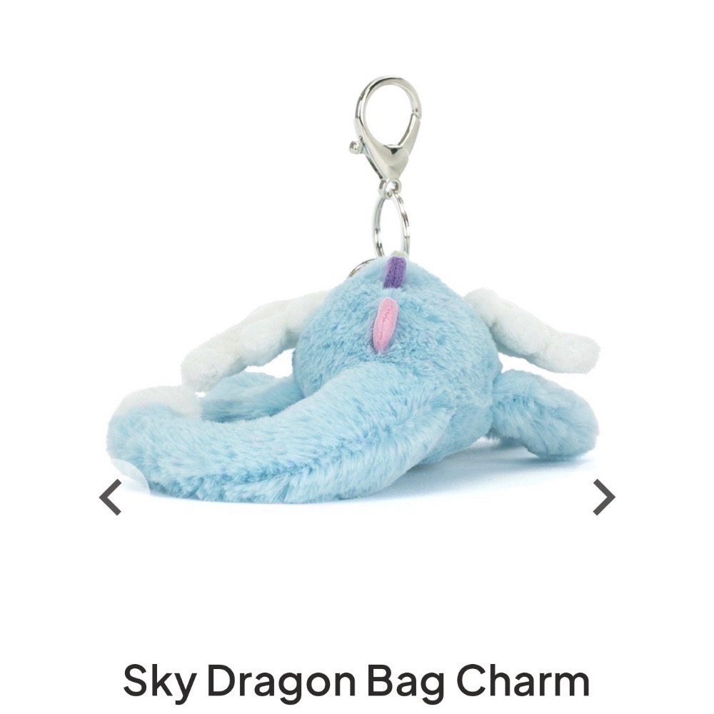 【Jellycat 正品代購】英國🇬🇧空運直送 Jellycat 天空龍吊飾 💕二月新品，超萌登場！-細節圖3