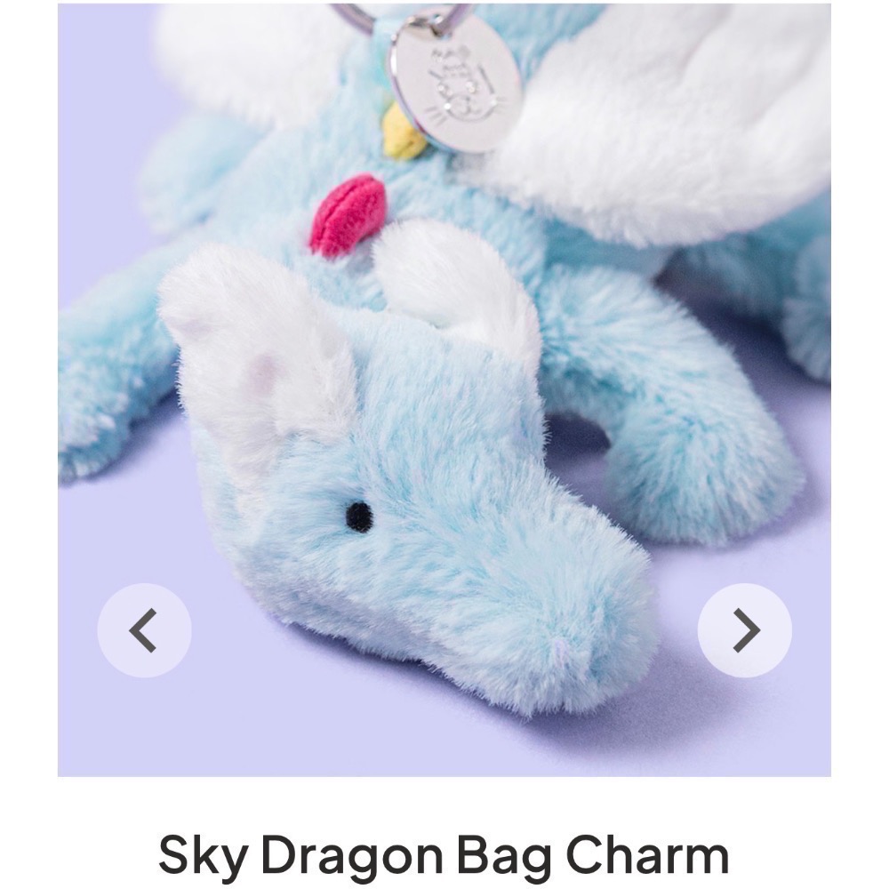【Jellycat 正品代購】英國🇬🇧空運直送 Jellycat 天空龍吊飾 💕二月新品，超萌登場！-細節圖5