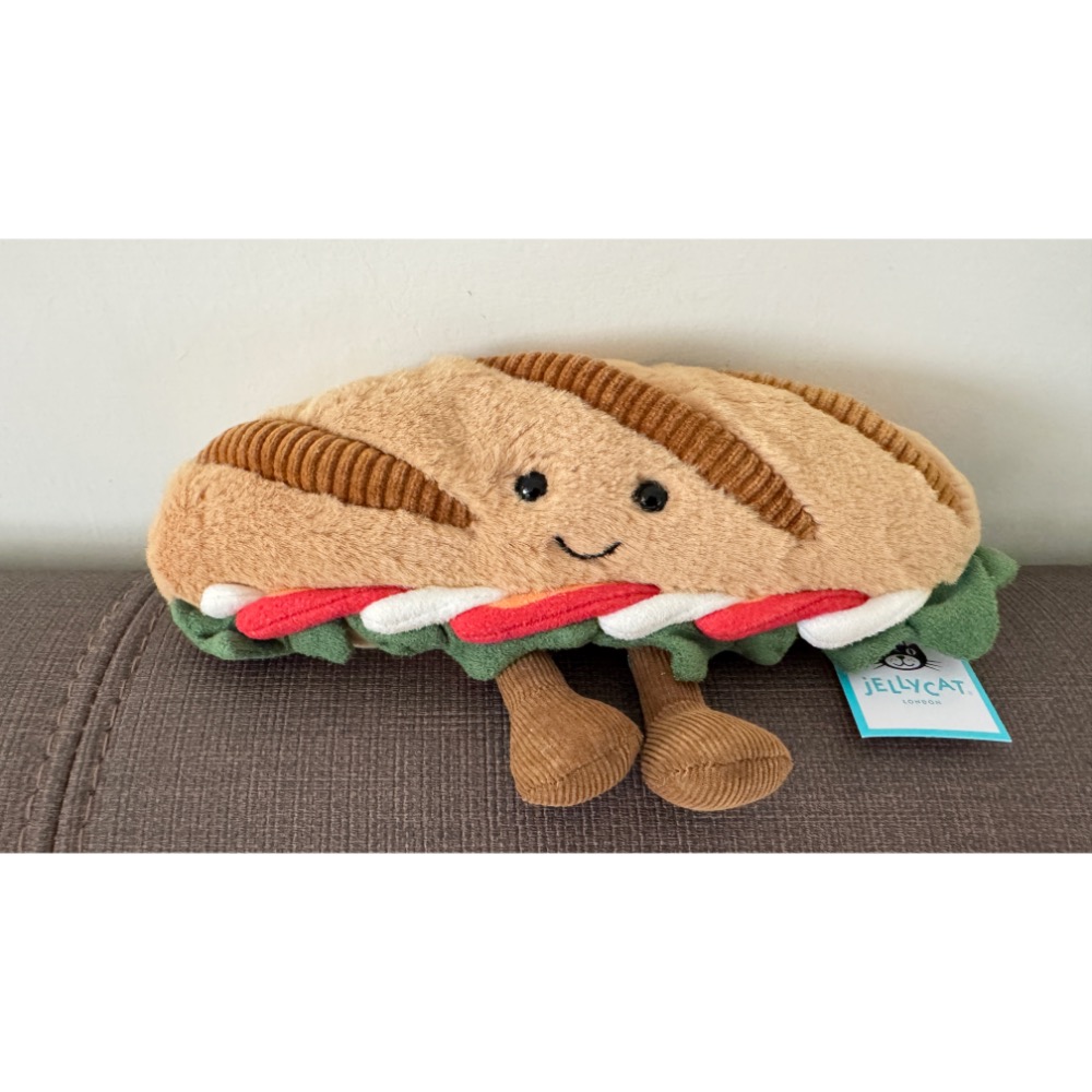 【Jellycat 正品代購】英國🇬🇧空運直送 Jellycat卡布里長棍麵包 呆萌的笑臉&飽滿內餡-細節圖5