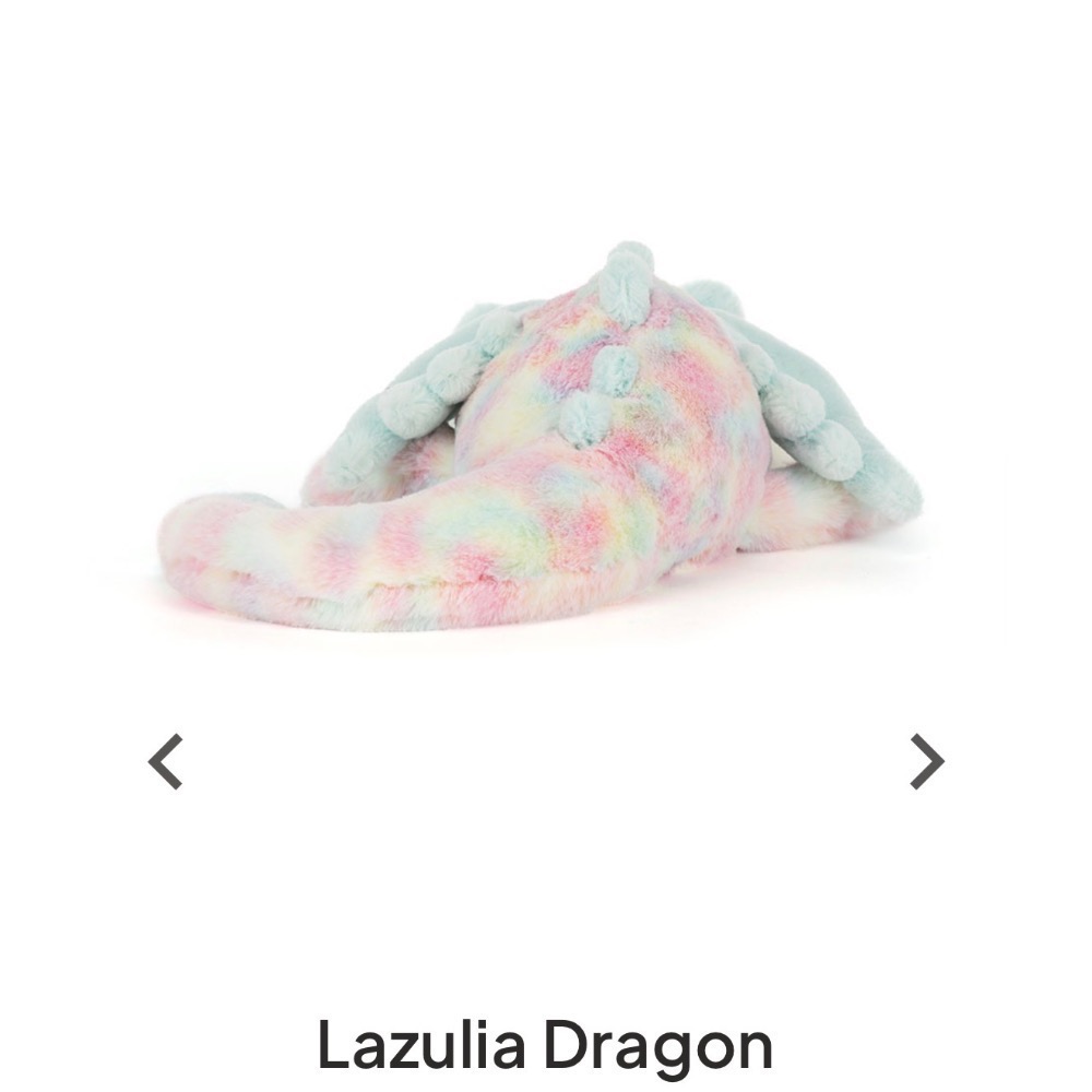 【Jellycat 正品代購】英國🇬🇧空運直送 Jellycat Lazulia棉花糖龍 🌈-細節圖3