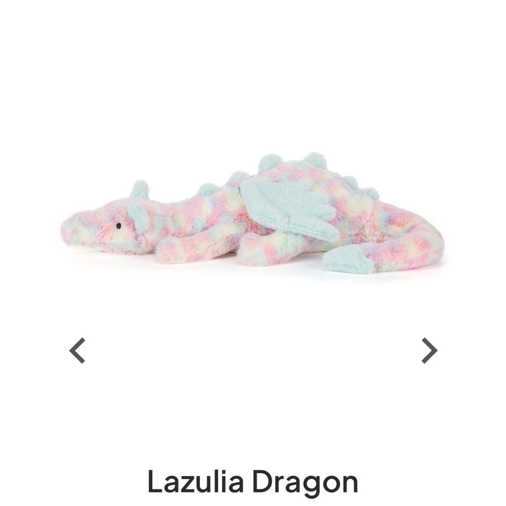 【Jellycat 正品代購】英國🇬🇧空運直送 Jellycat Lazulia棉花糖龍 🌈-細節圖4