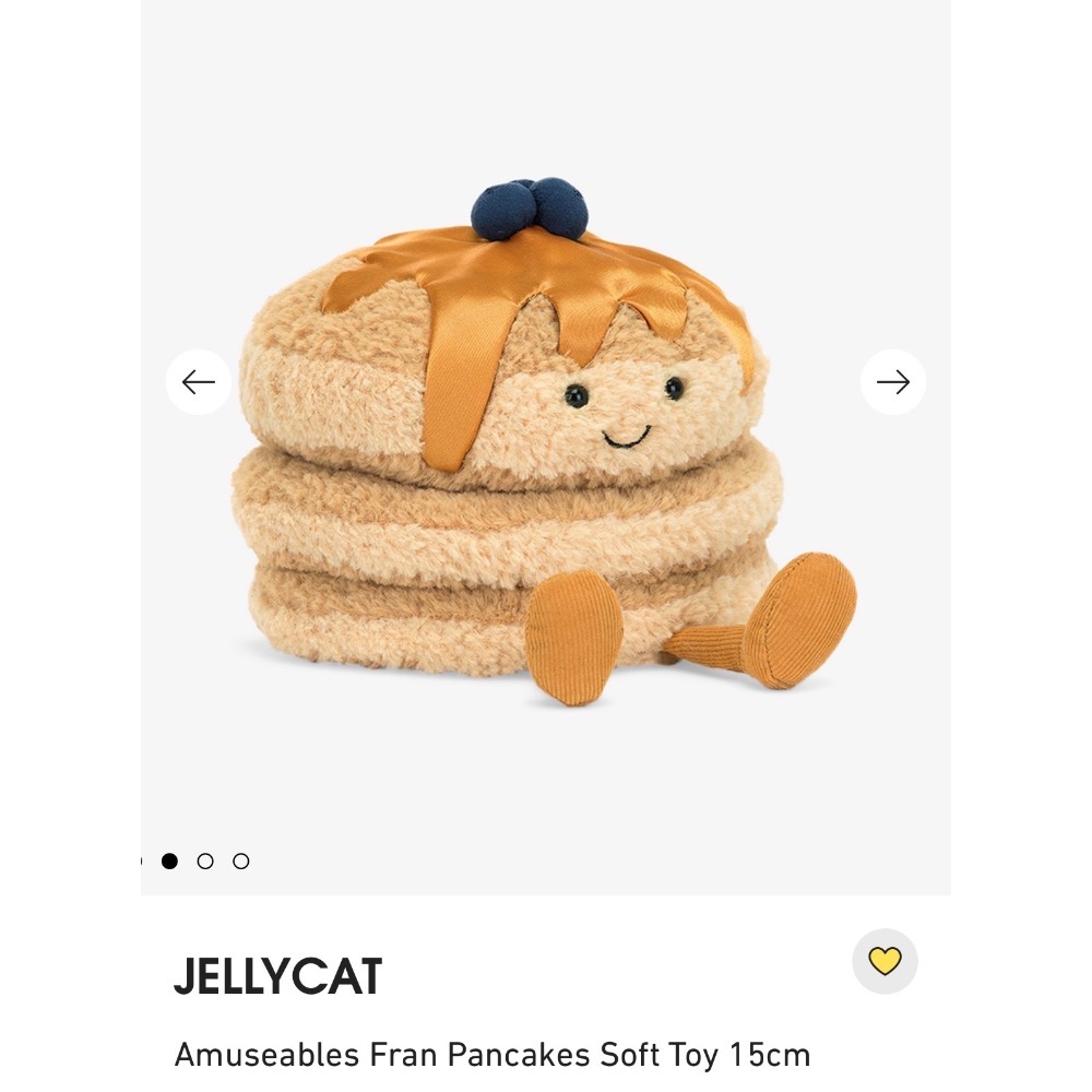 【Jellycat 正品代購】英國🇬🇧空運直送 Jellycat 藍莓鬆餅🫐🥞-細節圖2
