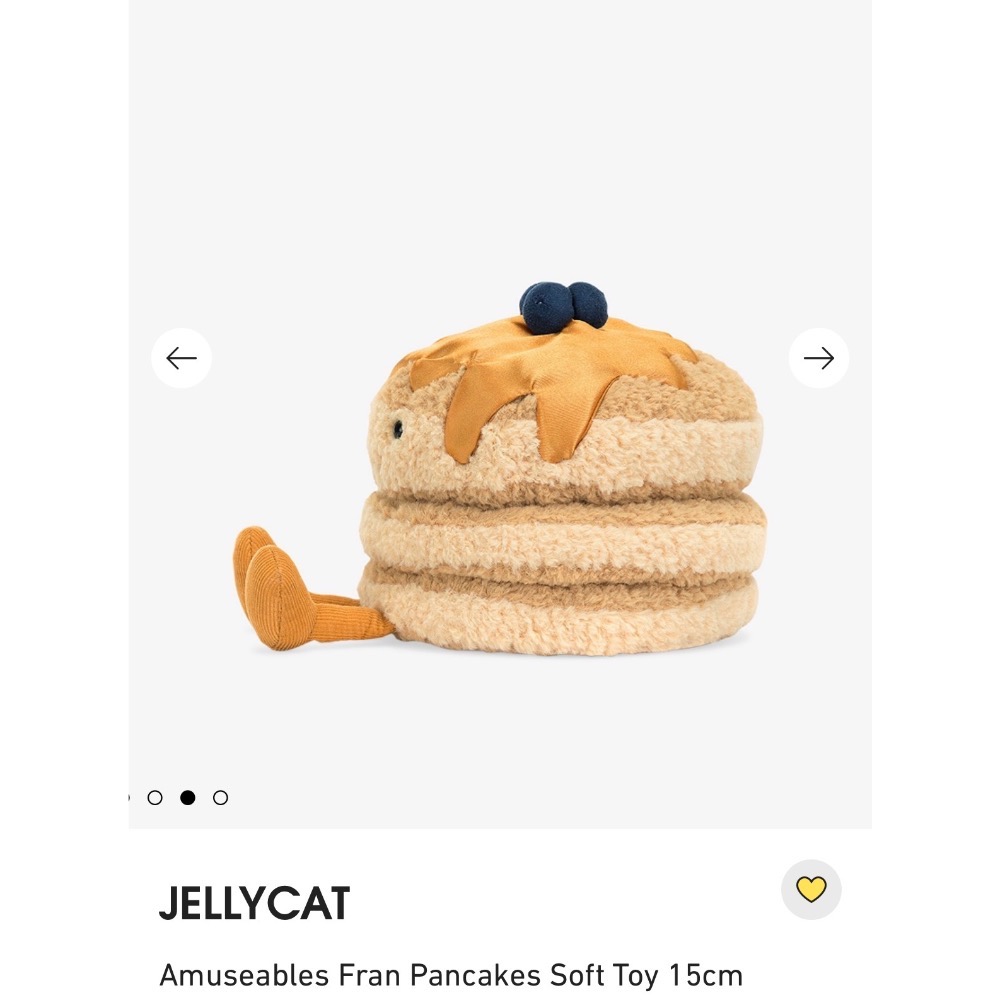 【Jellycat 正品代購】英國🇬🇧空運直送 Jellycat 藍莓鬆餅🫐🥞-細節圖3