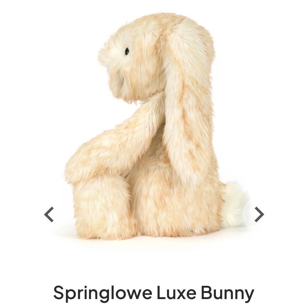 【Jellycat 正品代購】英國🇬🇧空運直送 Jellycat 51金標斯普林洛潦草大兔-細節圖4