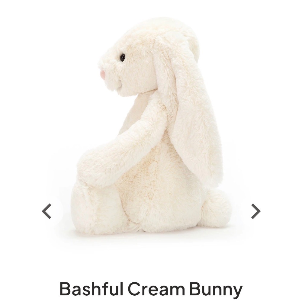 【Jellycat 正品代購】英國🇬🇧空運 Jellycat 36 奶油白兔-細節圖2