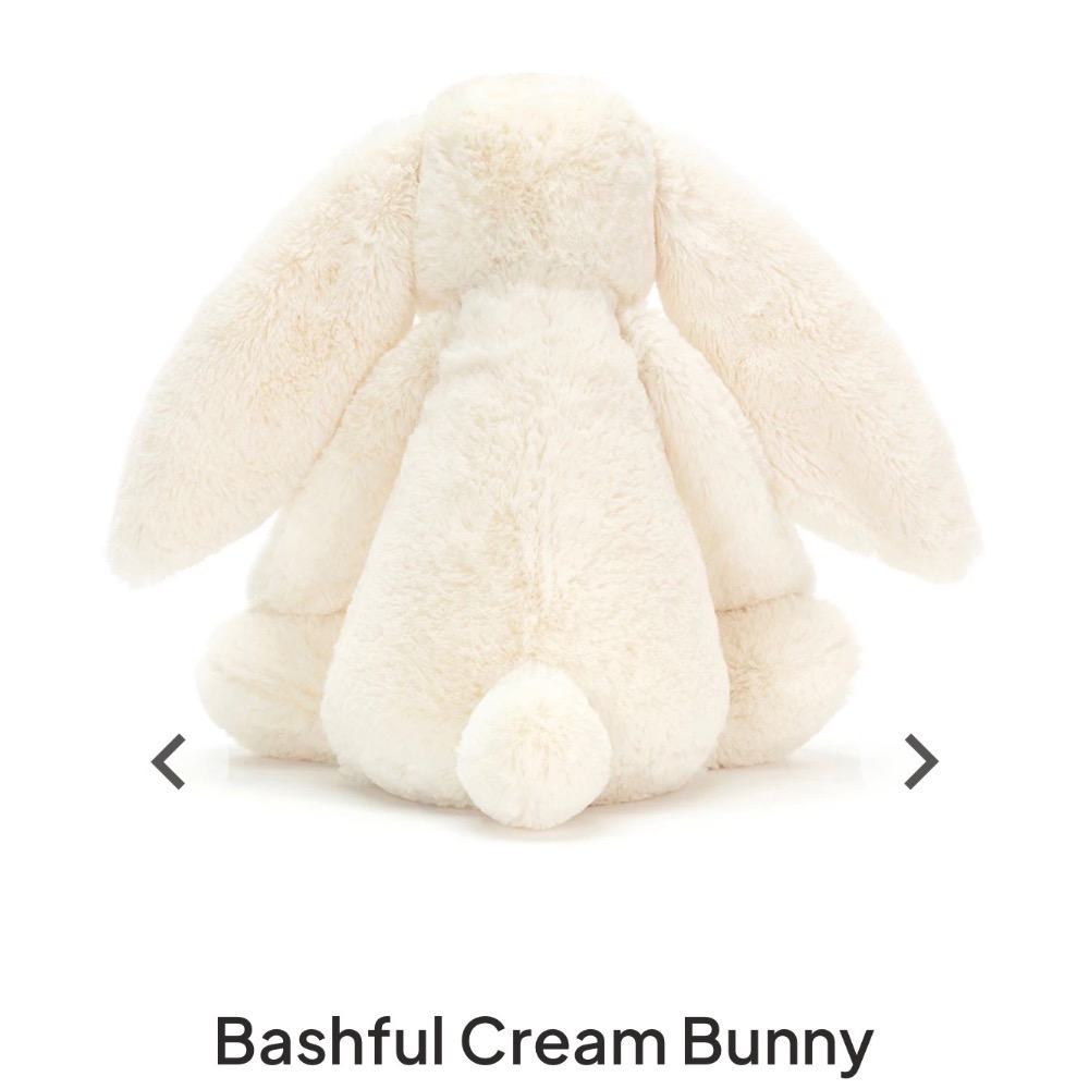【Jellycat 正品代購】英國🇬🇧空運 Jellycat 36 奶油白兔-細節圖3