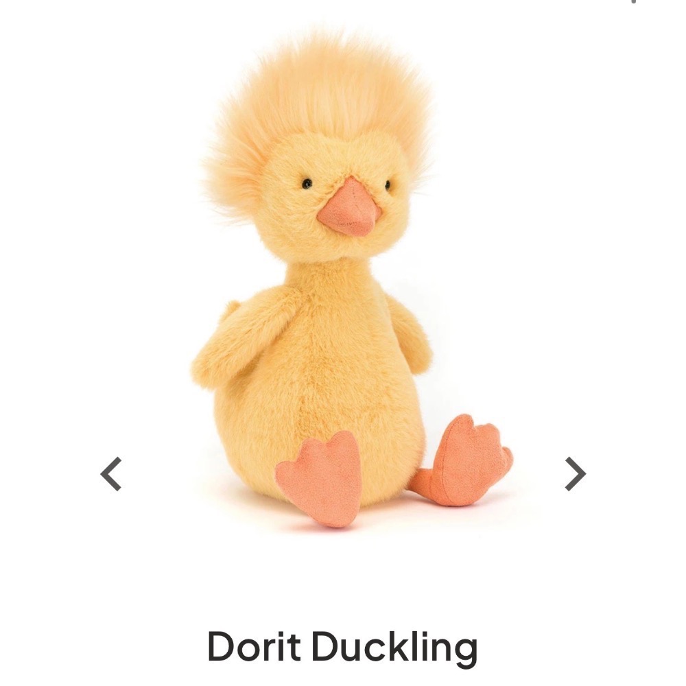 【Jellycat 正品代購】英國🇬🇧空運直送 Jellycat 炸毛鴨 Dorit Duckling-細節圖2