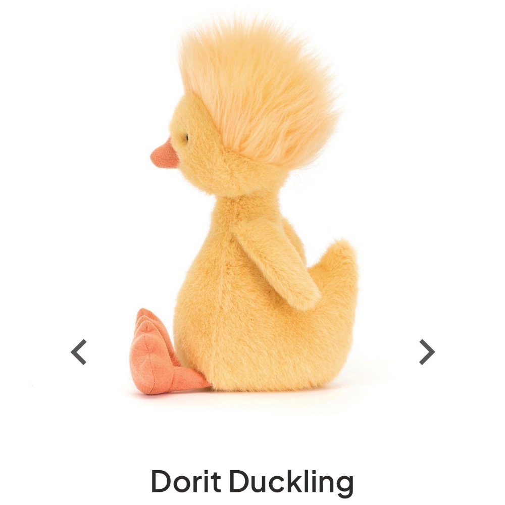 【Jellycat 正品代購】英國🇬🇧空運直送 Jellycat 炸毛鴨 Dorit Duckling-細節圖3