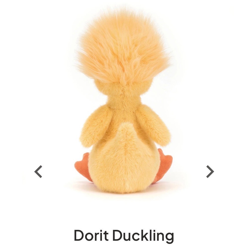 【Jellycat 正品代購】英國🇬🇧空運直送 Jellycat 炸毛鴨 Dorit Duckling-細節圖4