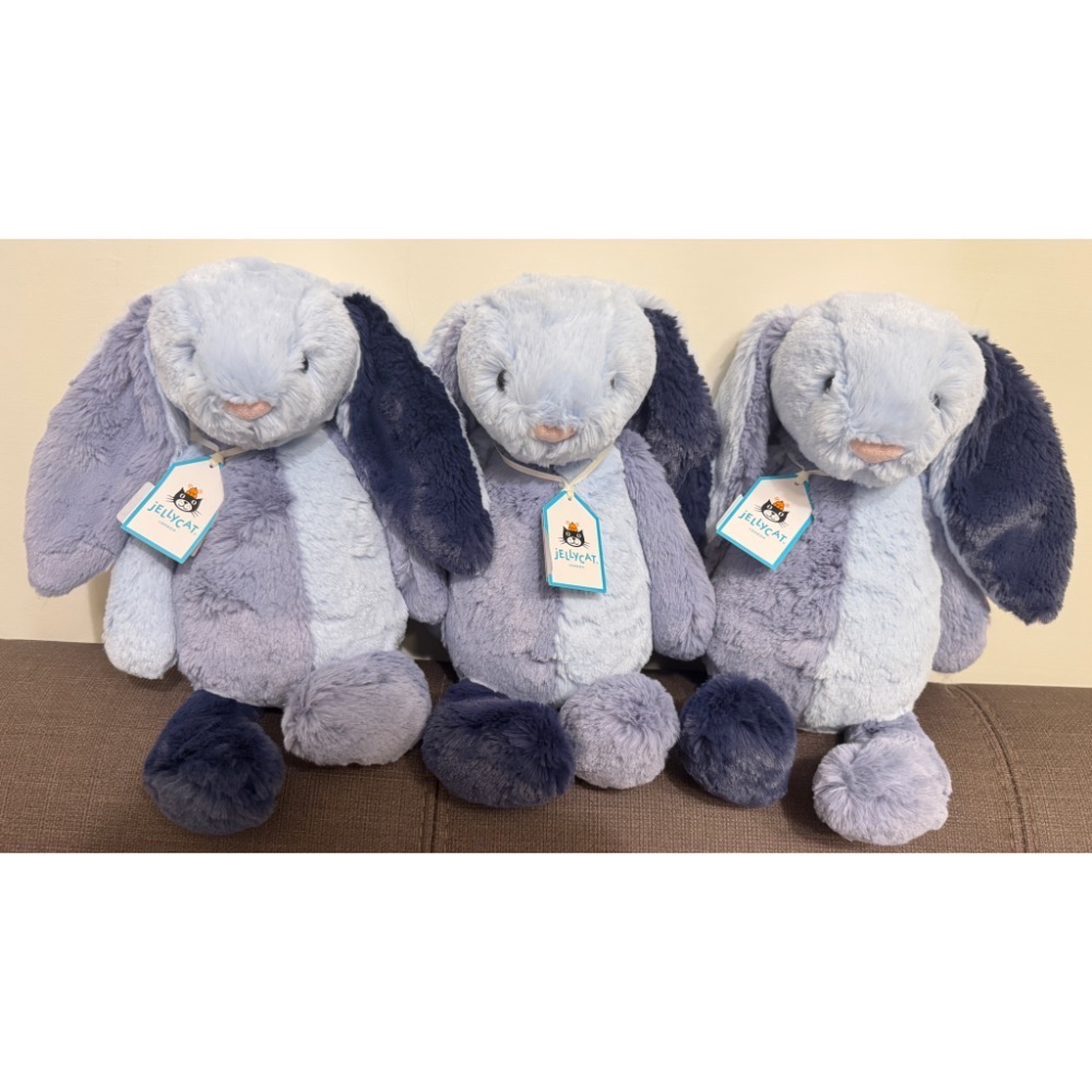 【Jellycat 正品代購】英國🇬🇧空運直送 Jellycat 藍色拼布兔 5月新款-細節圖6