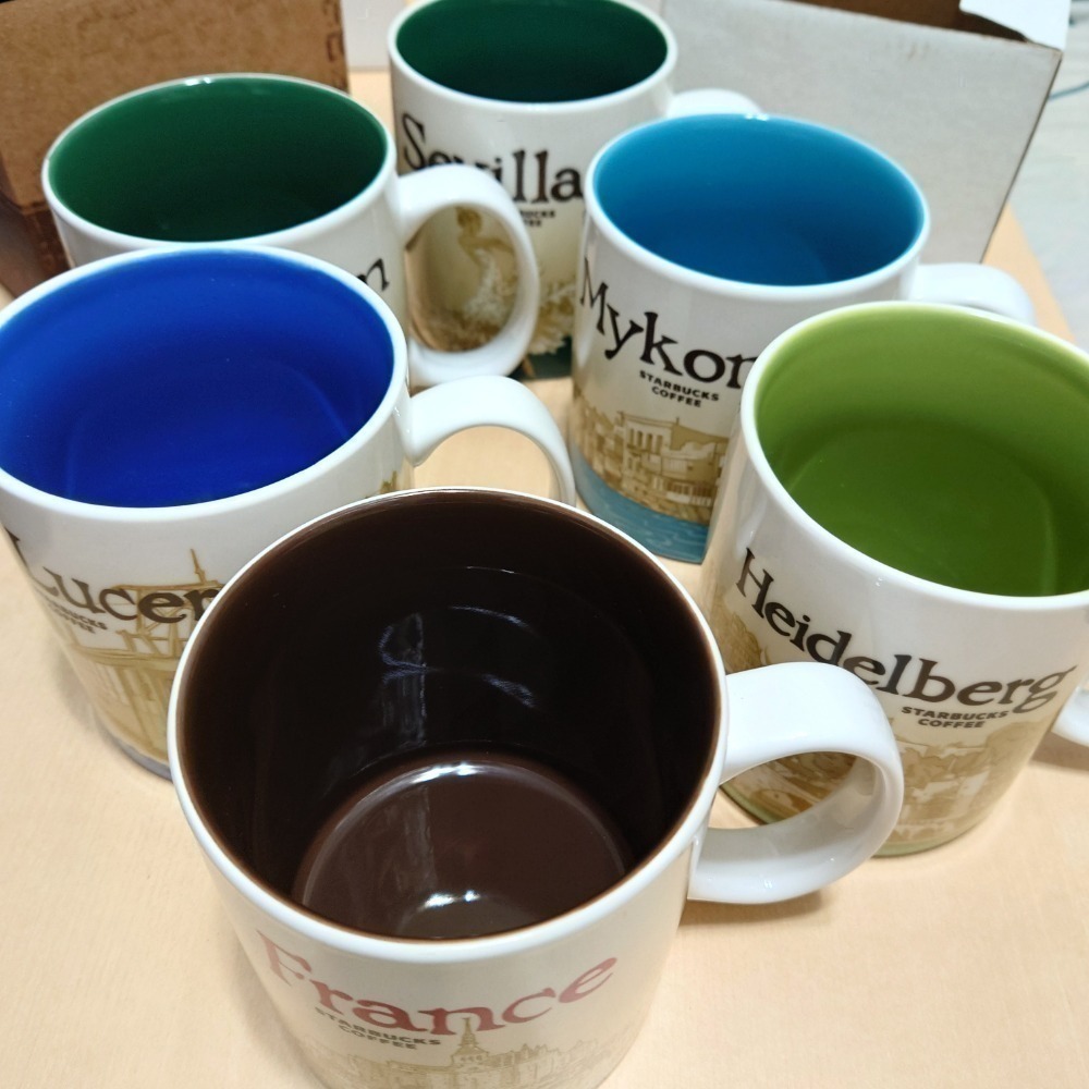 旅遊收藏品 絕版 星巴克城市杯 國家杯 馬克杯 icon 塞維亞 盧森 法國 米克諾斯 海德堡 印度 曼谷-細節圖2