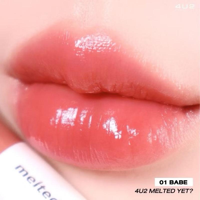 【現貨出清】OoKiNi  泰國代購 新品上市4U2 MELTED YET - 滋潤光澤融化唇膏 BUS長效持久唇彩膏-細節圖5
