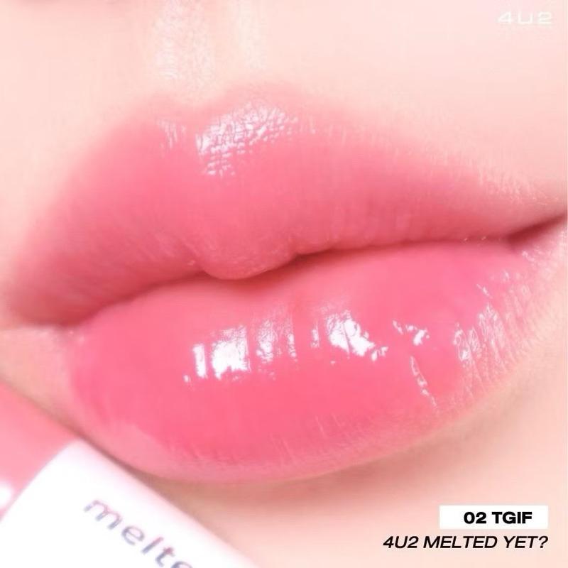 【現貨出清】OoKiNi  泰國代購 新品上市4U2 MELTED YET - 滋潤光澤融化唇膏 BUS長效持久唇彩膏-細節圖6