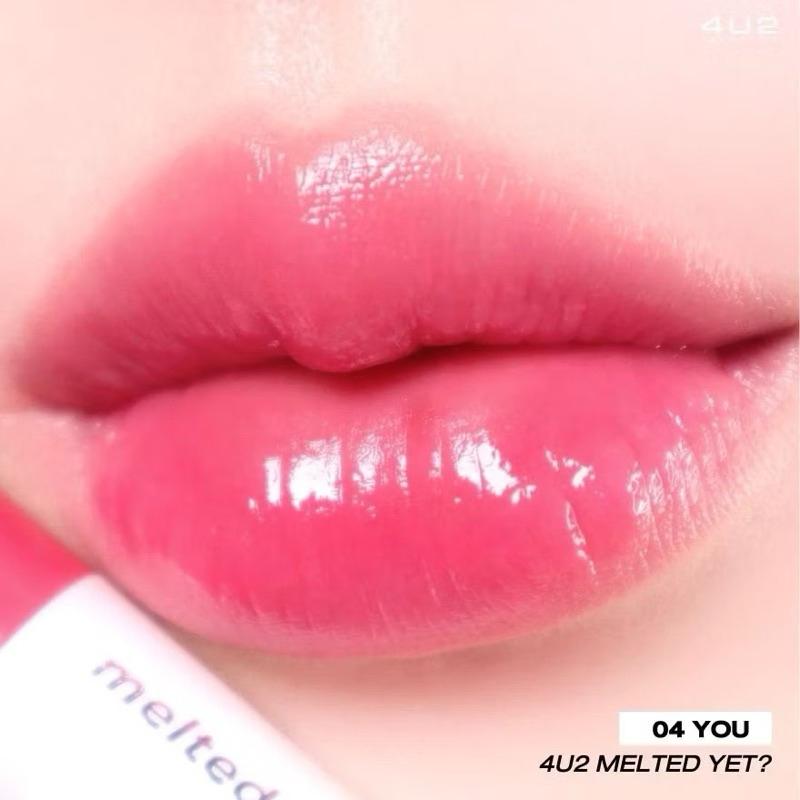 【現貨出清】OoKiNi  泰國代購 新品上市4U2 MELTED YET - 滋潤光澤融化唇膏 BUS長效持久唇彩膏-細節圖8