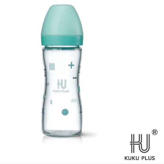 KUKU-純真之瞳寬口玻璃奶瓶240ml-細節圖2