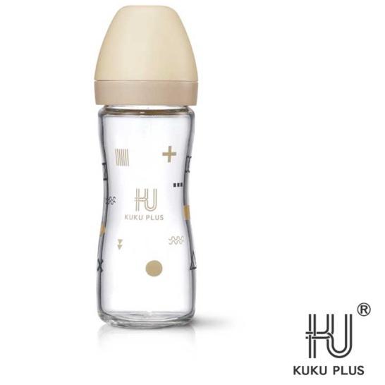 KUKU-純真之瞳寬口玻璃奶瓶240ml-細節圖3