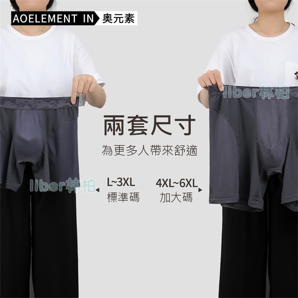 【林柏】環島 運動 透氣網眼 防磨褲 防燒襠  排汗 男內褲 素色 男四角褲 L-6XL 共4色-細節圖4