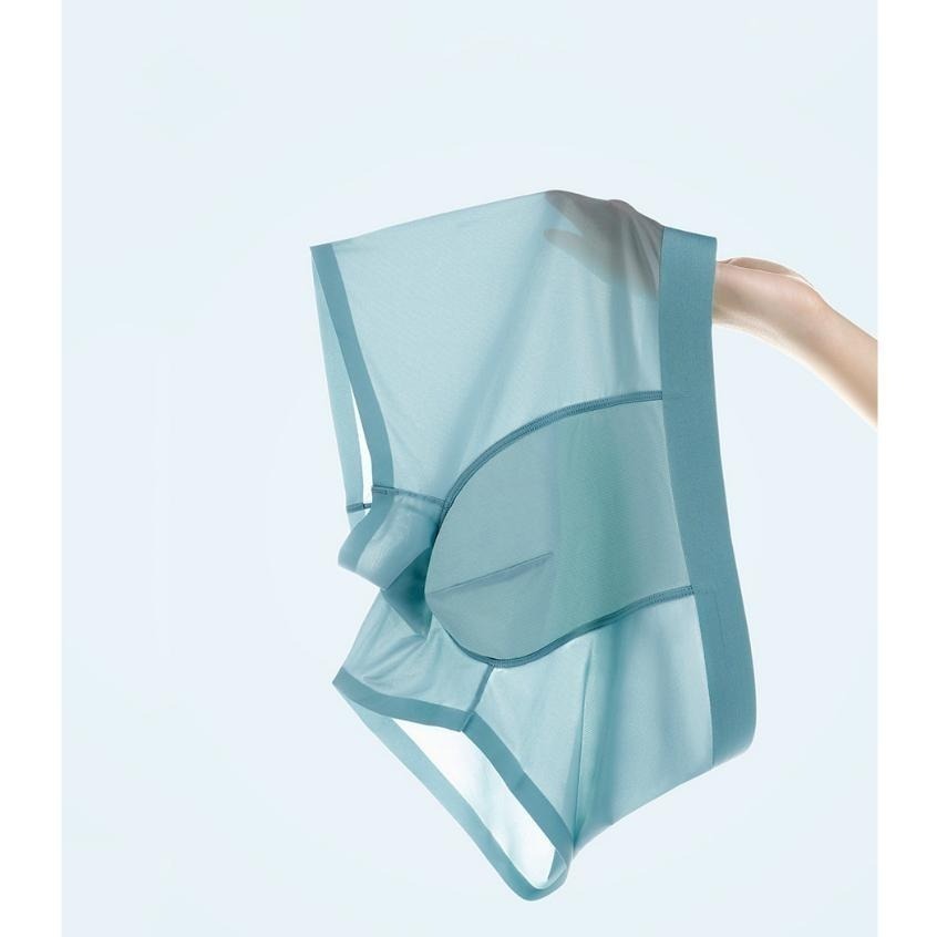 【林柏】5件88折！冰絲 無痕 多色無痕超薄四角褲一片式無痕內褲 冰絲滑爽透氣 男內褲 男四角褲-細節圖2