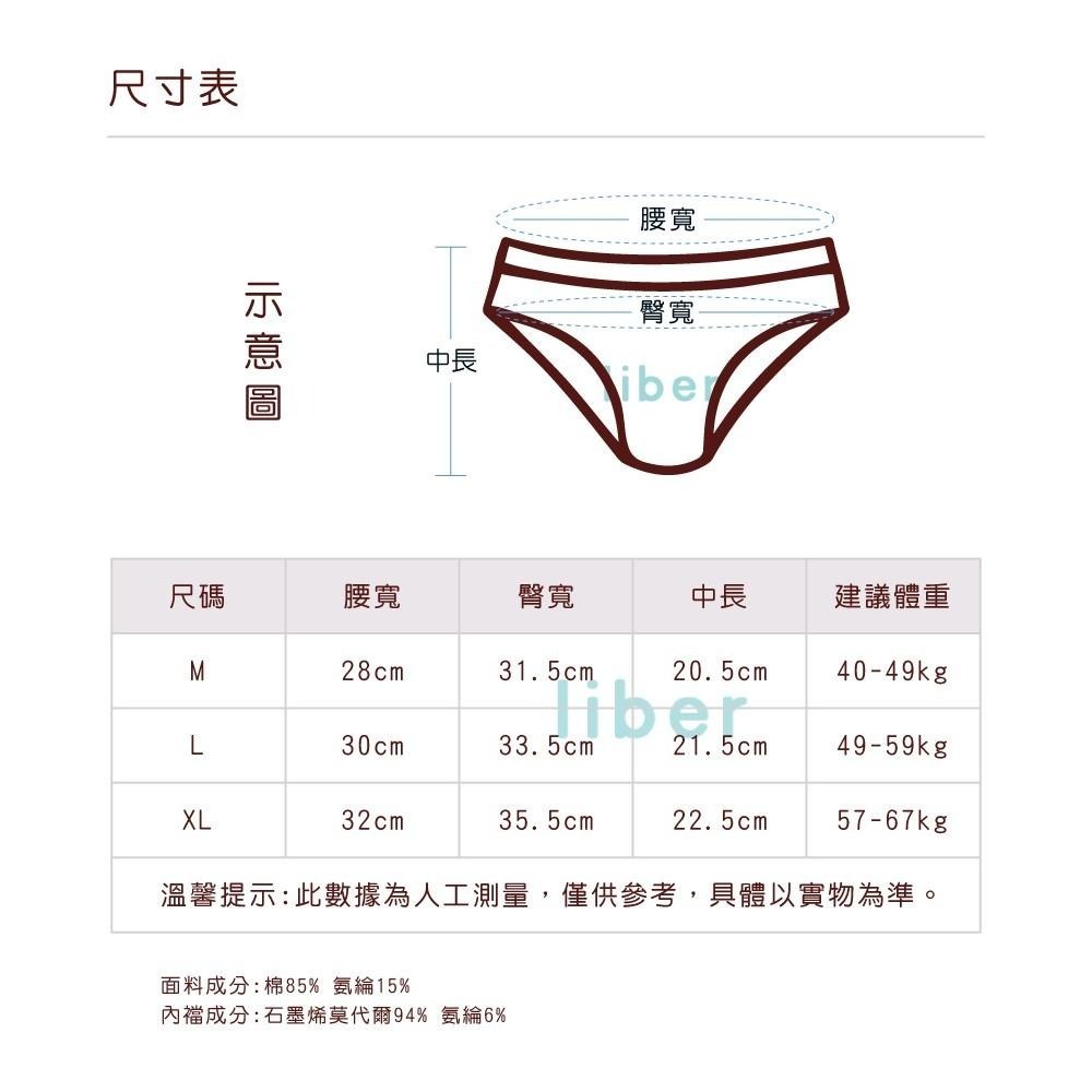 【林柏】80支 棉 石墨烯 無痕 一片式 內褲女 純棉 中腰 包臀 女內褲 M-XL-細節圖9