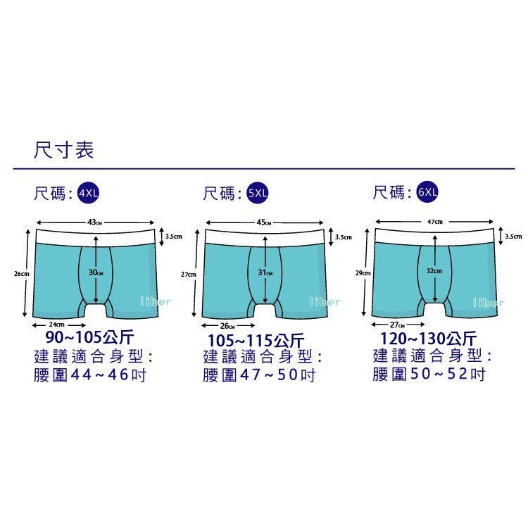 【林柏】迷彩印花 男內褲 超大尺碼內褲 大尺碼 精梳棉 四角褲 2XL-6XL-細節圖10