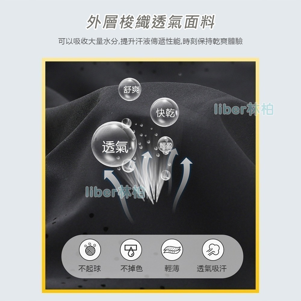 【林柏】夜晚跑步必備 速乾 內褲+短褲 假兩件 三分褲 夜晚反光條 雙層 健身短褲 運動短褲 男 跑步 馬拉松 田徑-細節圖6
