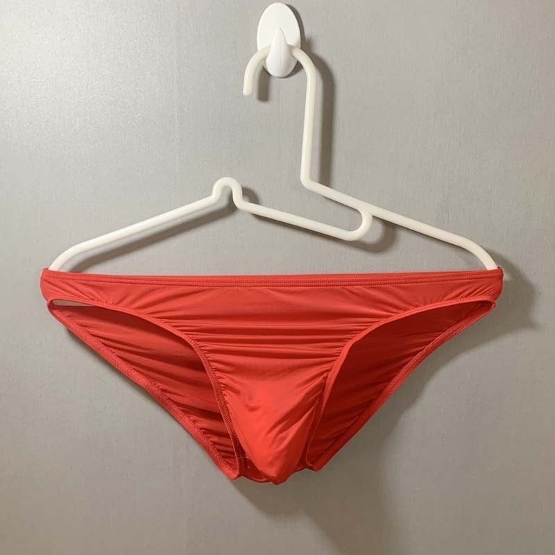 【林柏】冰絲 素色 囊袋 低腰 高衩 性感 窄褲頭 三角褲 男內褲  男三角褲 M-2XL-細節圖7