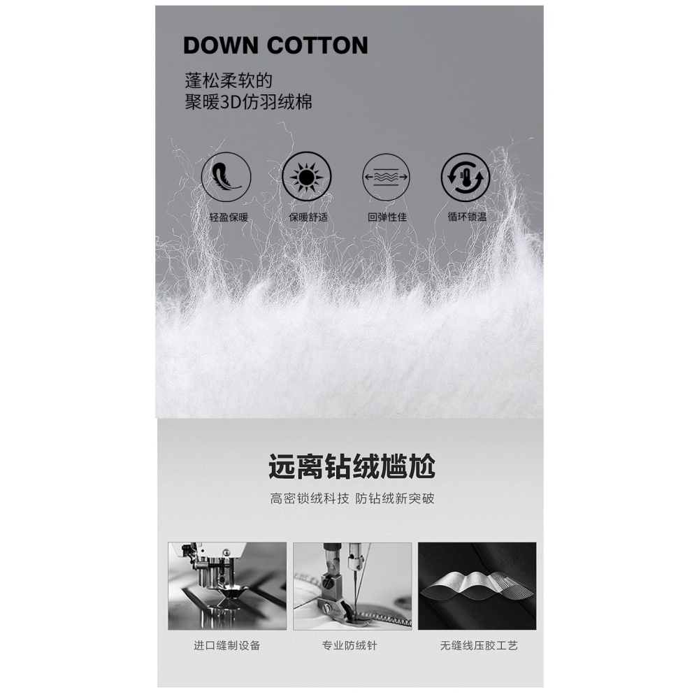 【林柏】大尺碼可穿！出國必備！基本款 防潑水 防風 男 立領 絎縫 鋪棉 羽絨棉填充 外套 衝鋒外套-細節圖3