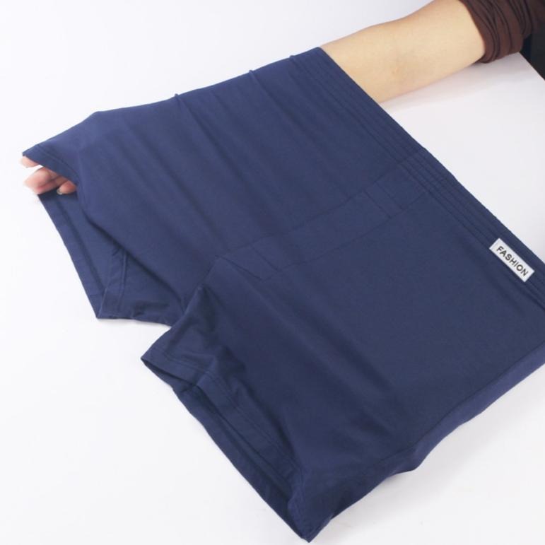 【林柏】L-6XL 日系 精梳棉 微彈力 多色 素色 基本款 前開孔 寬鬆 阿羅褲 四角褲 男內褲 男四角褲-細節圖3