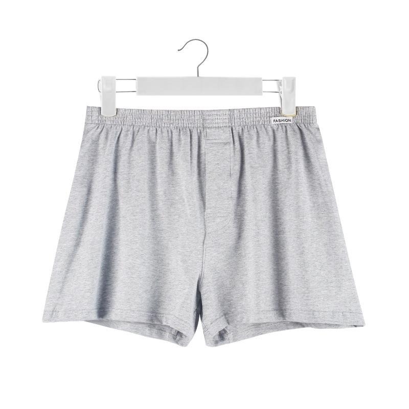 【林柏】L-6XL 日系 精梳棉 微彈力 多色 素色 基本款 前開孔 寬鬆 阿羅褲 四角褲 男內褲 男四角褲-細節圖8