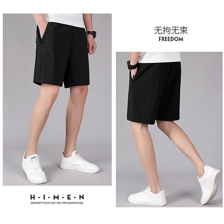 【林柏】超大尺碼14XL! 速乾排汗 兩側 拉鍊口袋 防盜 5分 運動健走 短褲-細節圖3