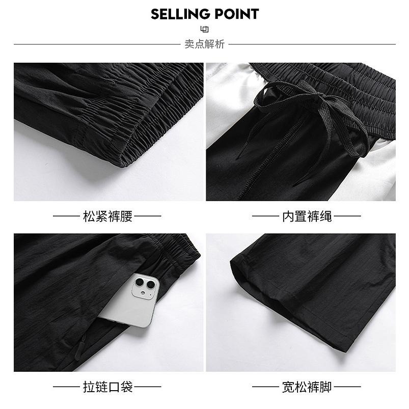 【林柏】超大尺碼14XL! 速乾排汗 兩側 拉鍊口袋 防盜 5分 運動健走 短褲-細節圖4