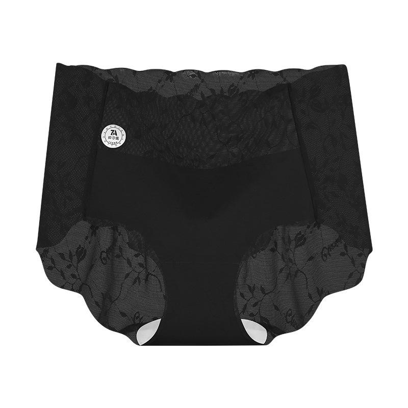 【林柏】4件每件69!!100kg可穿！性感 蕾絲 大尺碼 高腰 內褲 女高腰 收腹 純棉 7A抑菌 無痕三角褲-細節圖2