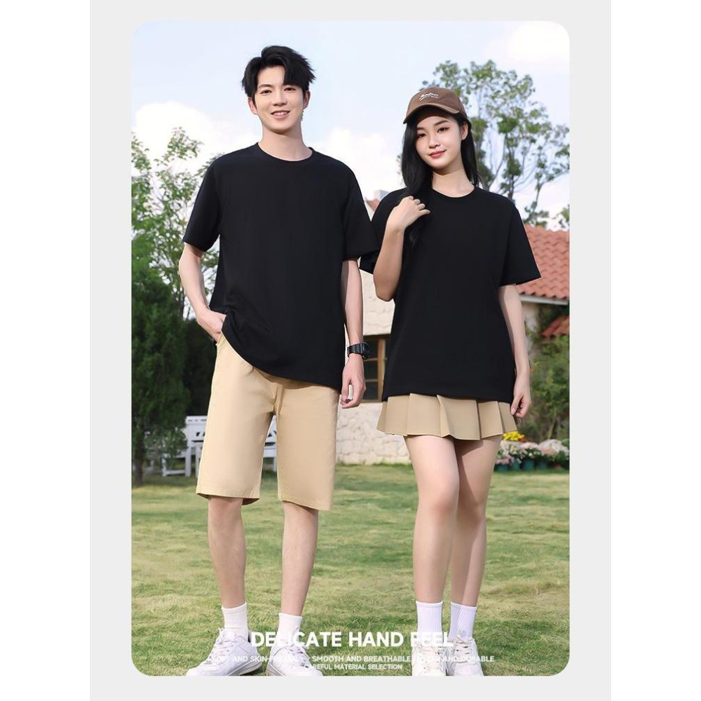 【林柏】重磅 微落肩 冰感 SORONA 專利機能面料 不激凸 硬挺  彈力 透氣 t恤 短T 共3色 (M-4XL)-細節圖2