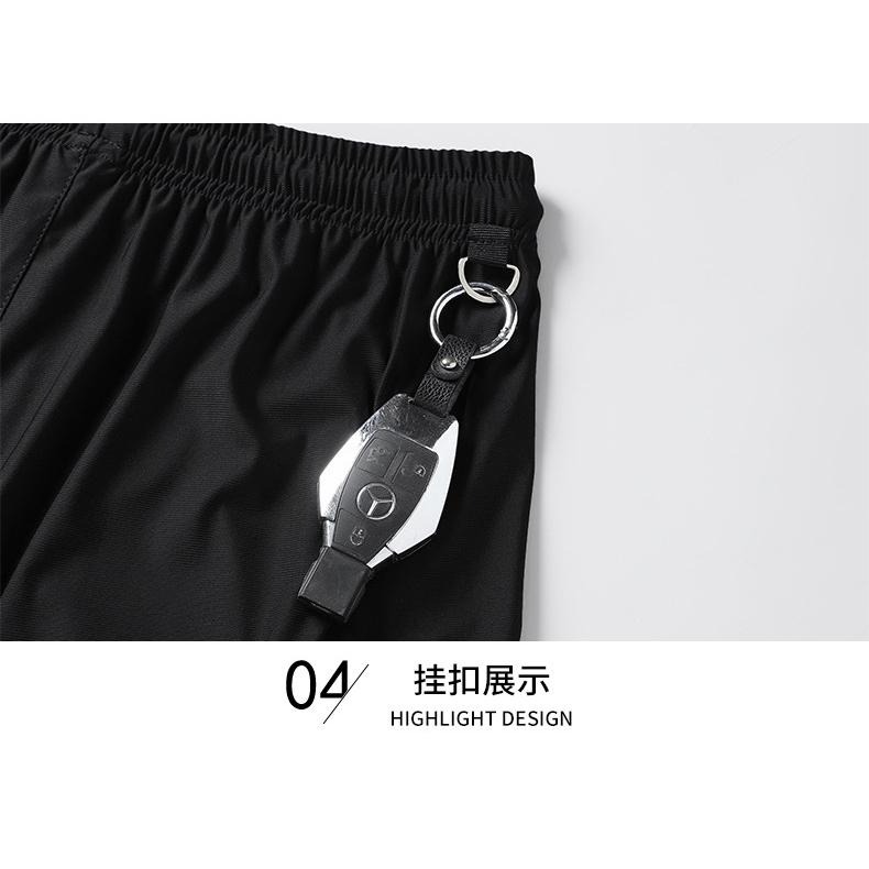 【林柏】大尺碼到6XL! 冰絲 速乾排汗 兩側 拉鍊口袋 防盜 5分 運動健走 短褲-細節圖9