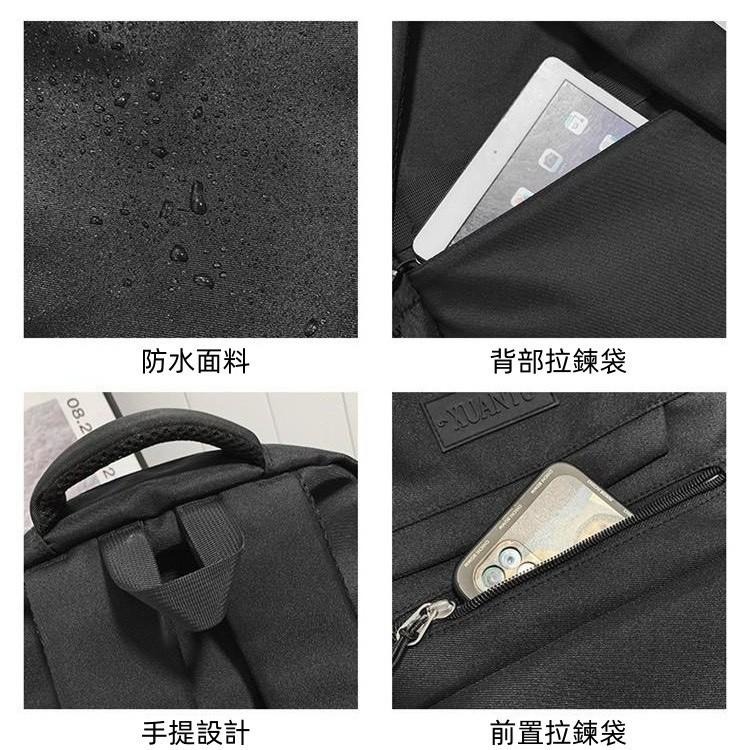 【現貨】韓版簡約大容量雙肩包-細節圖4
