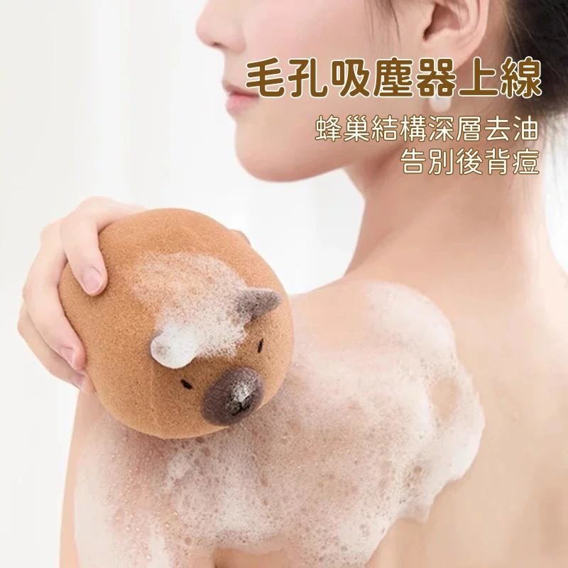 【現貨】卡皮巴拉沐浴海綿-細節圖2