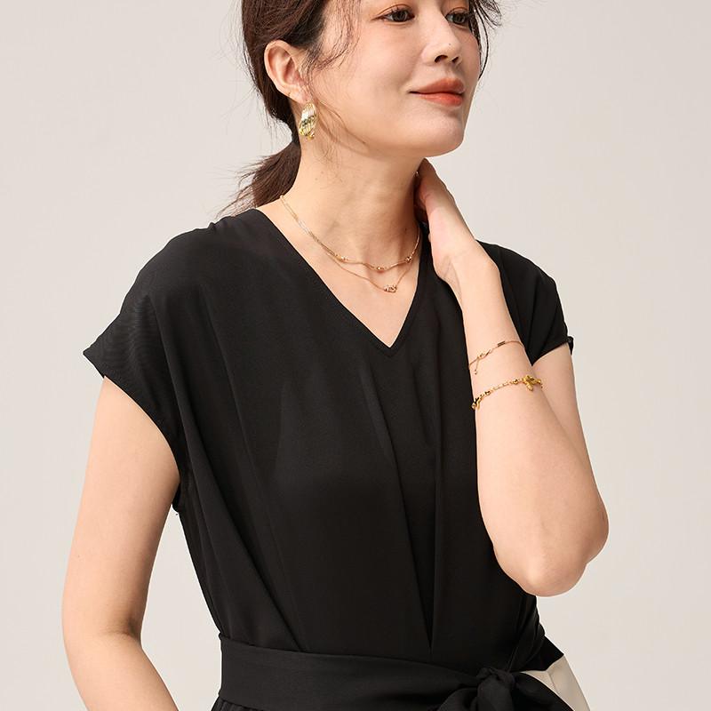 媽媽洋裝夏裝氣質媽媽裝夏衣服中年女裝母親節40歲端莊大氣裙子-細節圖3