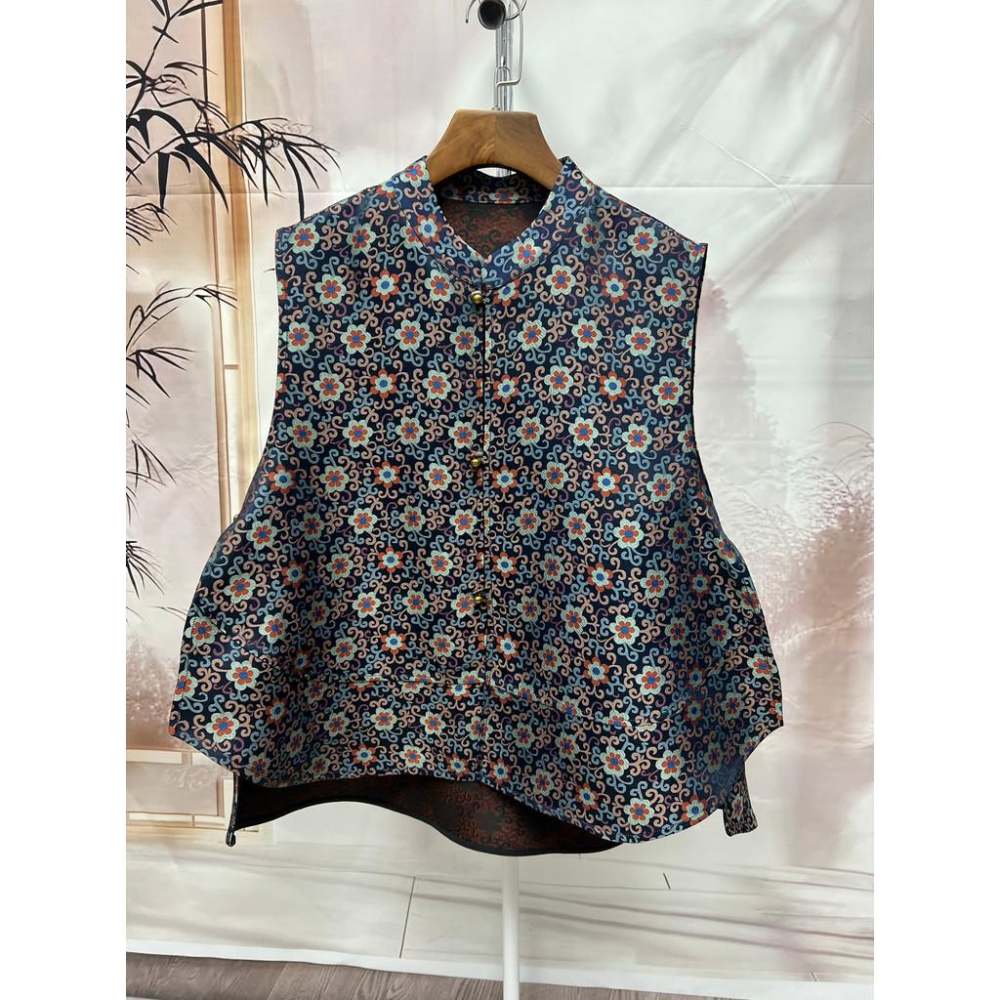 （98元-698元)直播間鏈接真絲香雲紗洋裝連肩袖大袍A字裙-細節圖2