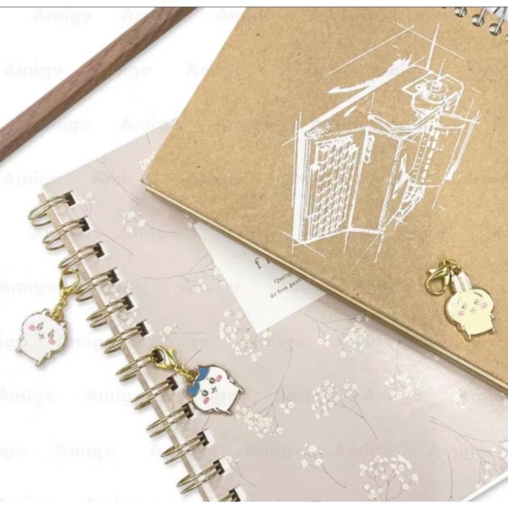 日本 Chiikawa 吉伊卡哇 迷你金屬 拉鍊 吊飾 掛飾 扣環 裝飾 盲盒 小可愛小八貓兔兔小桃鼠栗子獅-細節圖4